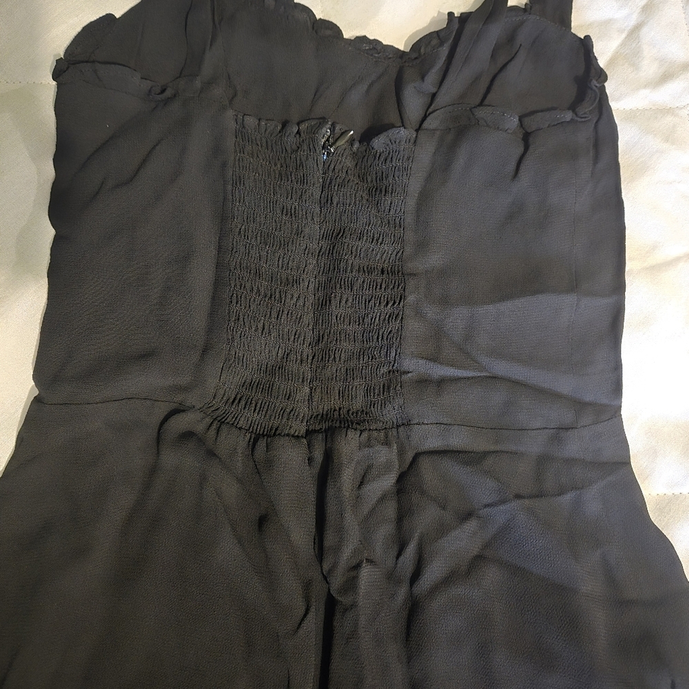 Reformation Black Ruffle Mini Dress - Picture 9 of 12